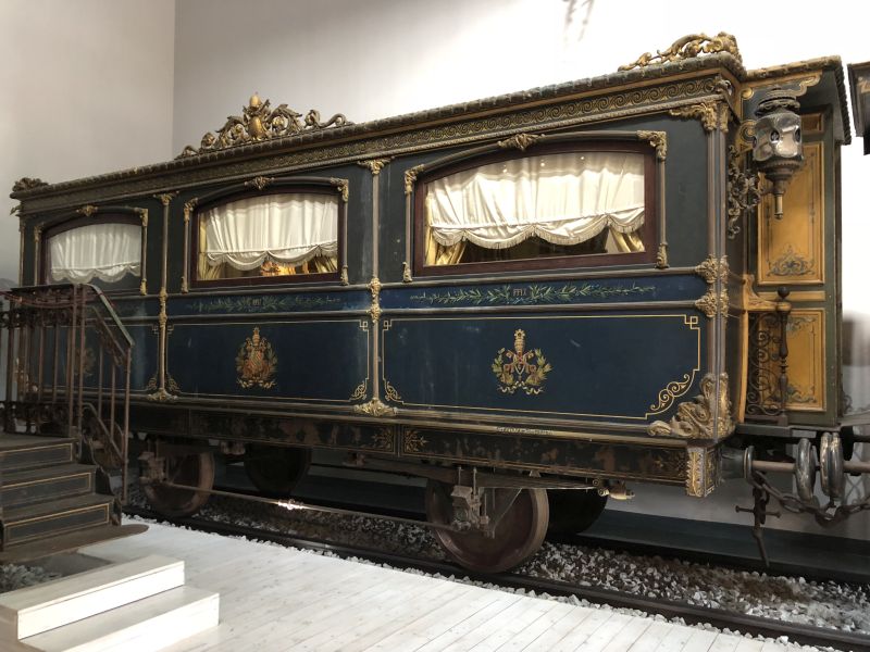 Il treno di Pio IX alla Centrale Montemartini [Foto: Associazione culturale GoTellGo / Maria Teresa Natale, CC BY NC SA]