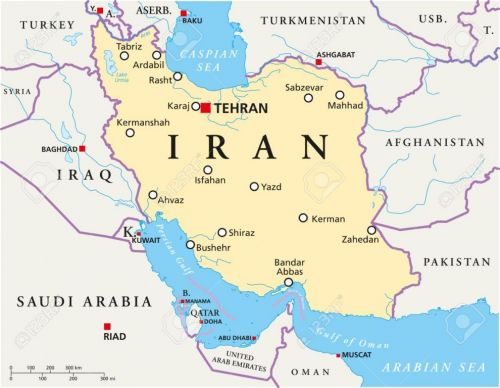 Iran - Carta geografica